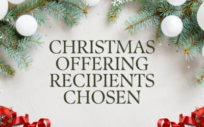 Christmas Offering Recipients Selected